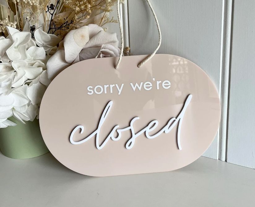 Open/Close Sign - Design 1