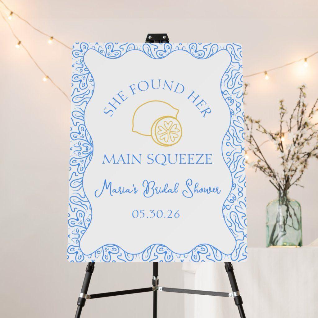 Welcome Sign On Easel - Design 3
