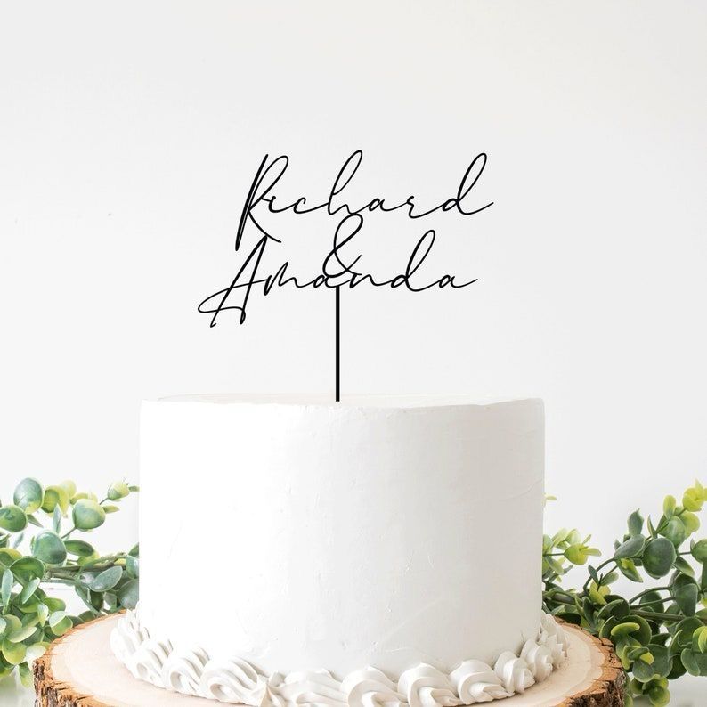 Custom cake topper - Design 1