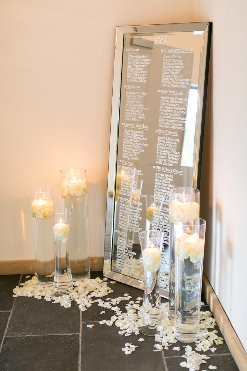 Mirror Seating Chart - Design 1