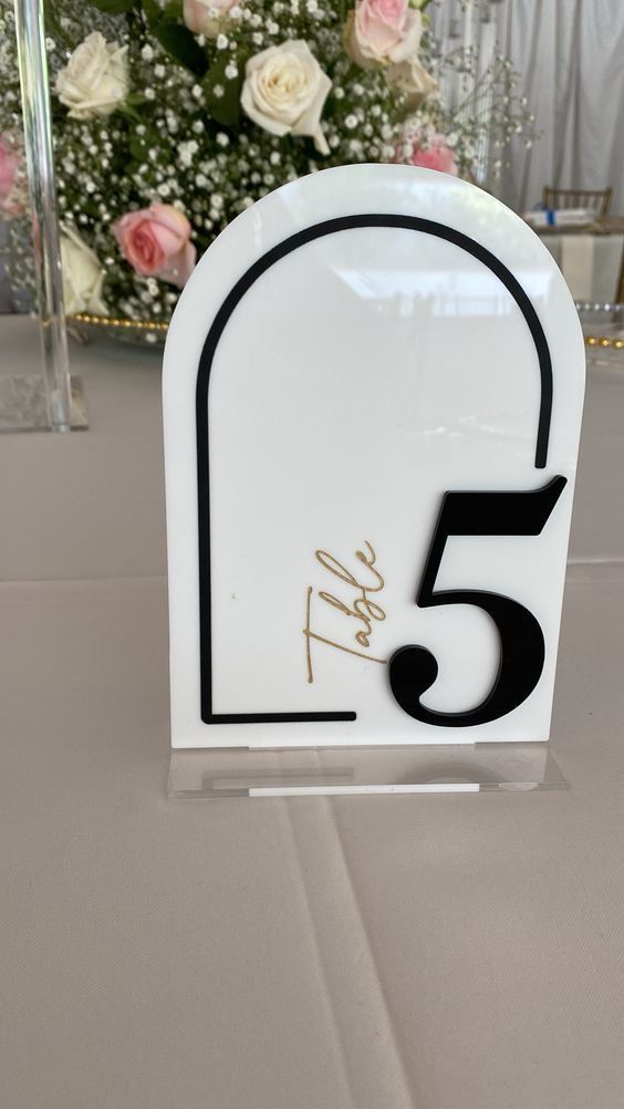 Table number - Design 3
